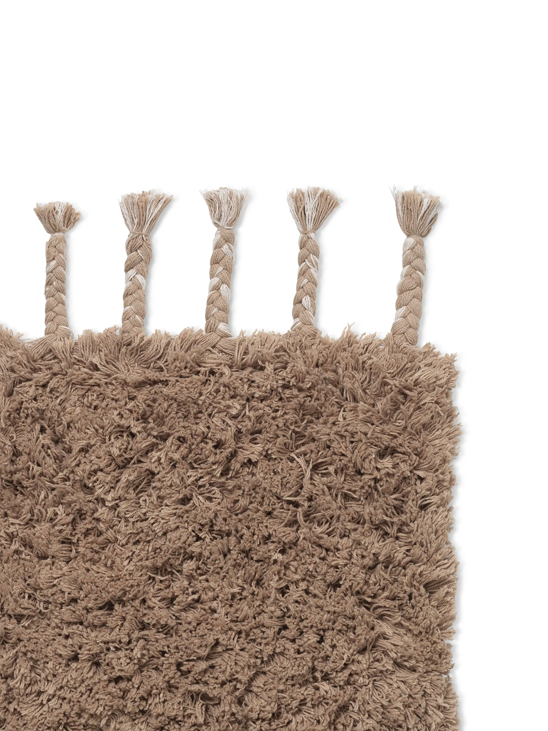 Amass long pile vloerkleed 70x140 cm, White Pepper Ferm Living