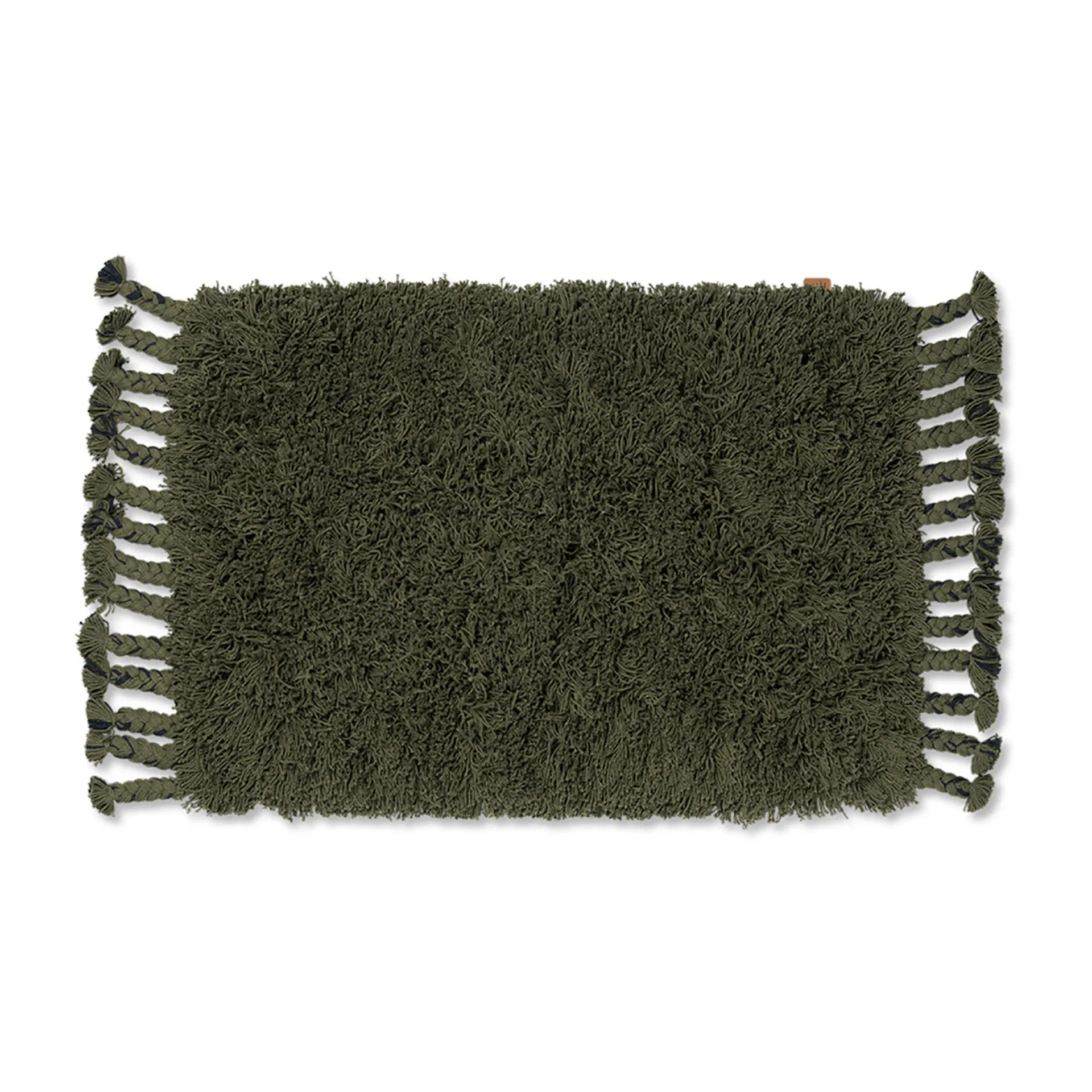 Amass long pile vloerkleed 70x50 cm, Olive Ferm Living
