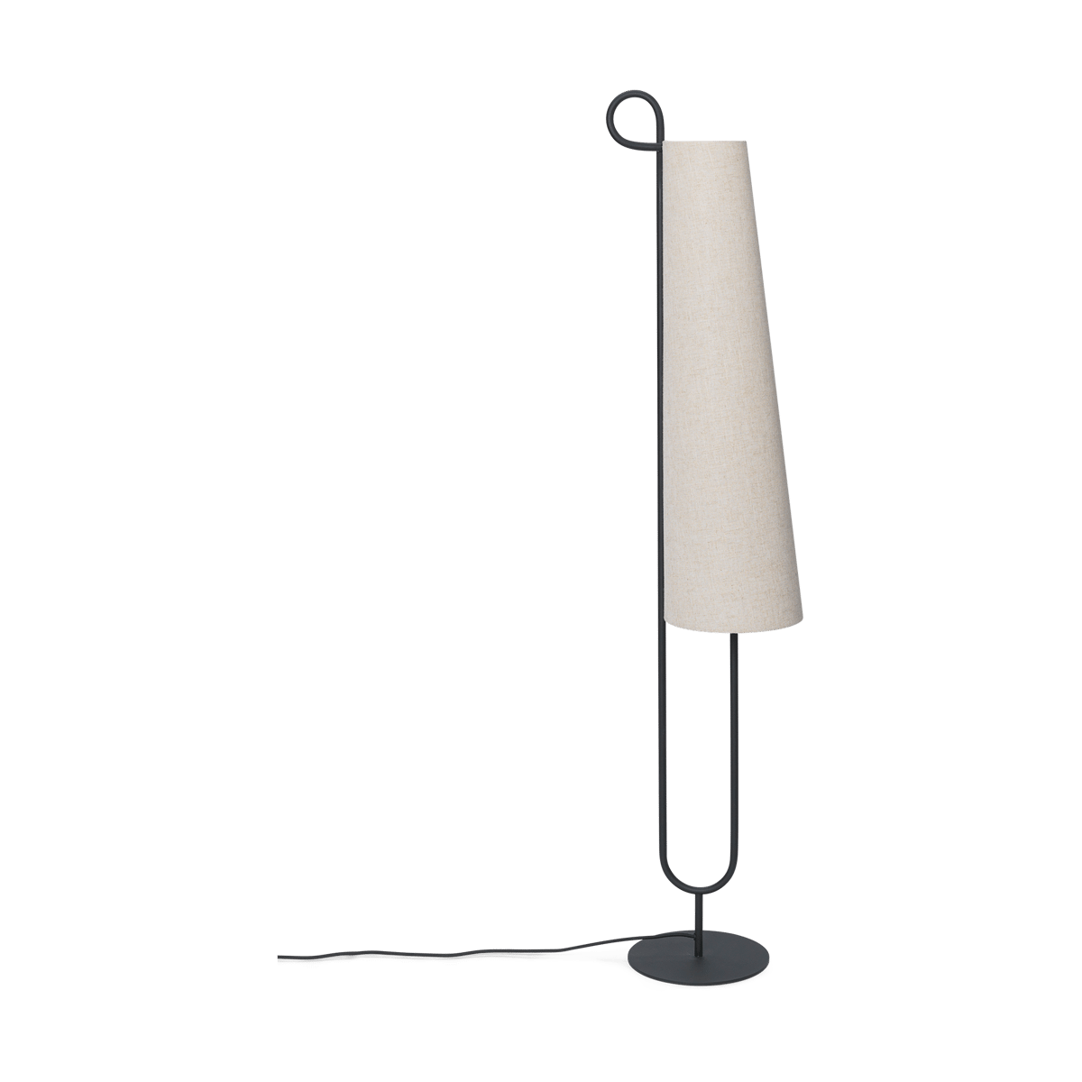 ferm LIVING Ancora vloerlamp Zwart-Natuurlijk