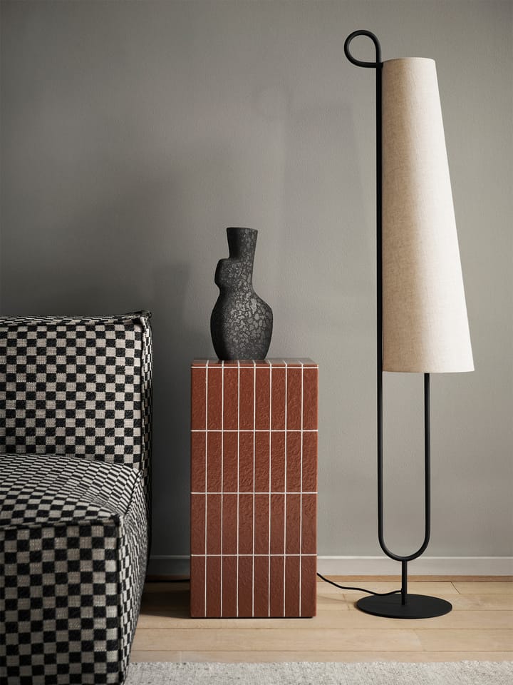 Ancora vloerlamp, Zwart-Natuurlijk Ferm Living