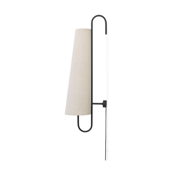 Ancora wandlamp - Zwart-Natuurlijk - Ferm Living
