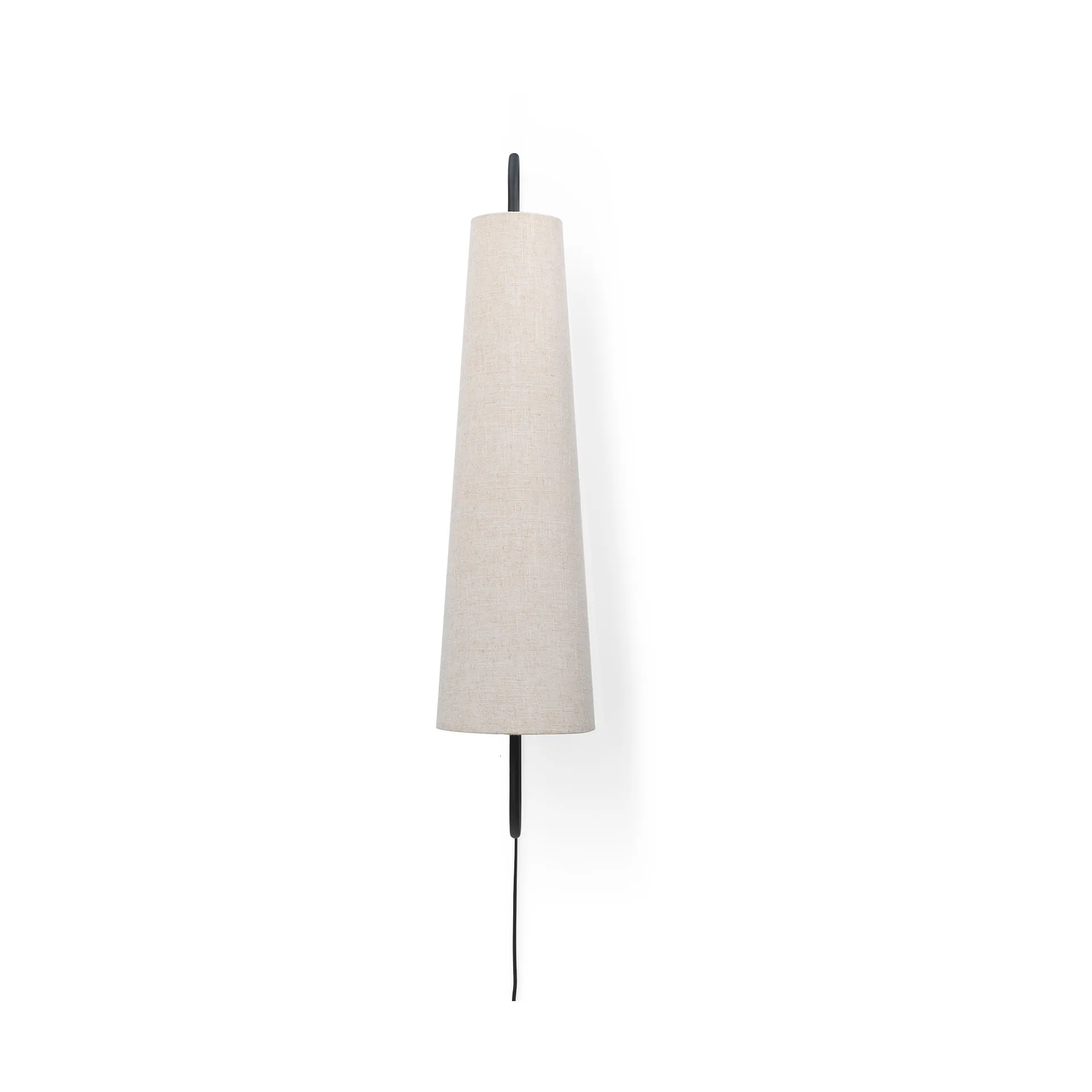 Ancora wandlamp, Zwart-Natuurlijk Ferm Living