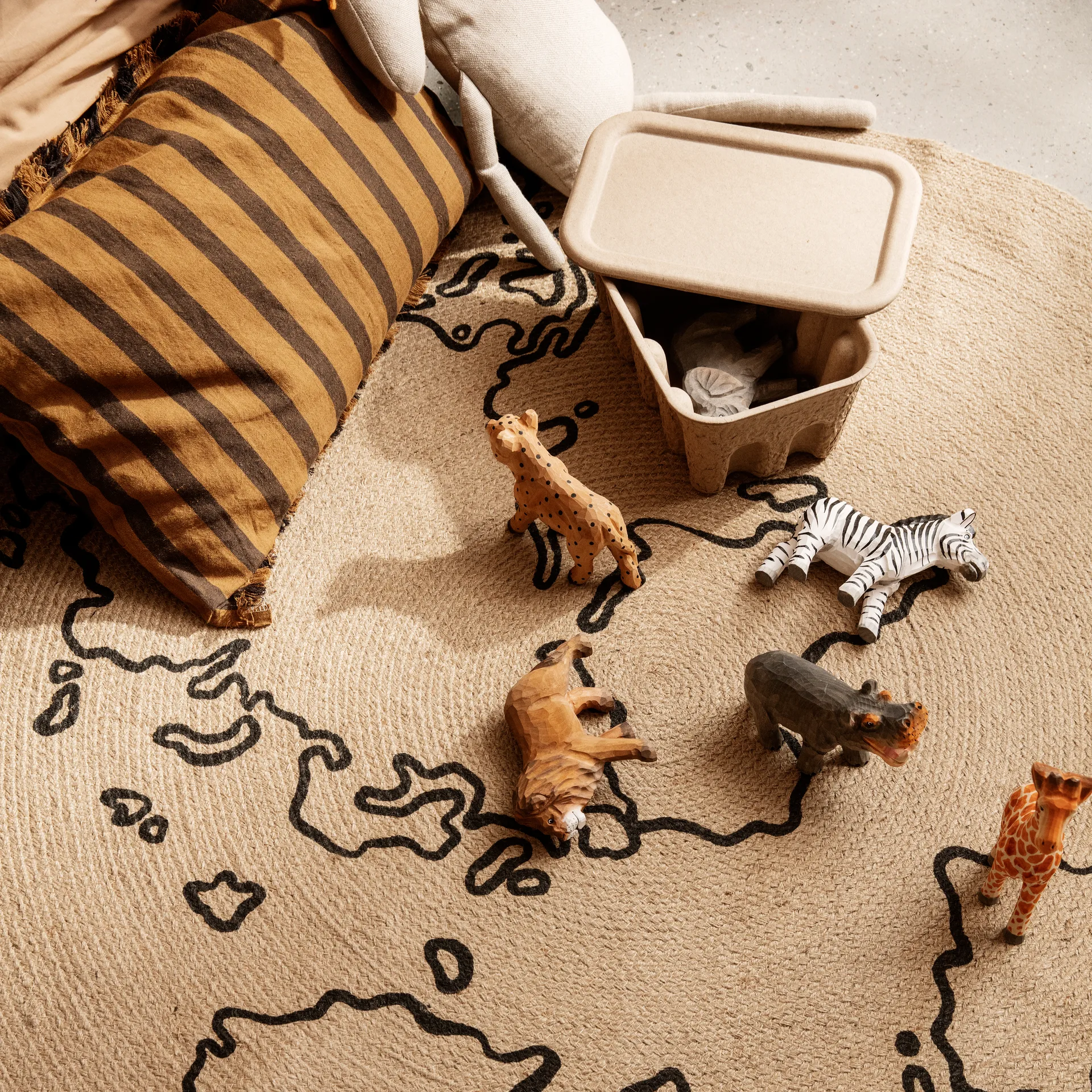 Animal houten decoratie, Cheetah Ferm Living