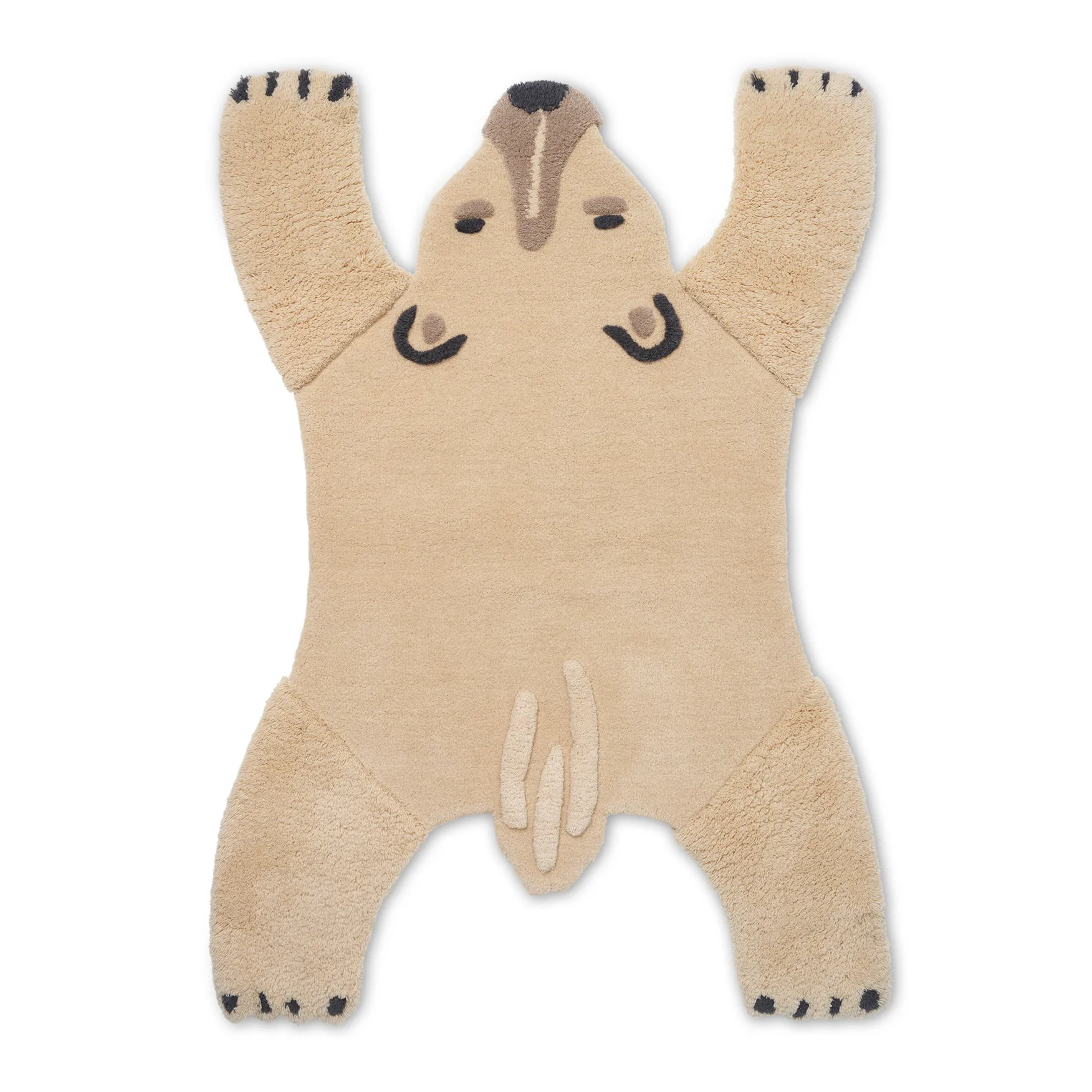 Animal wollen vloerkleed, Polar bear Ferm Living