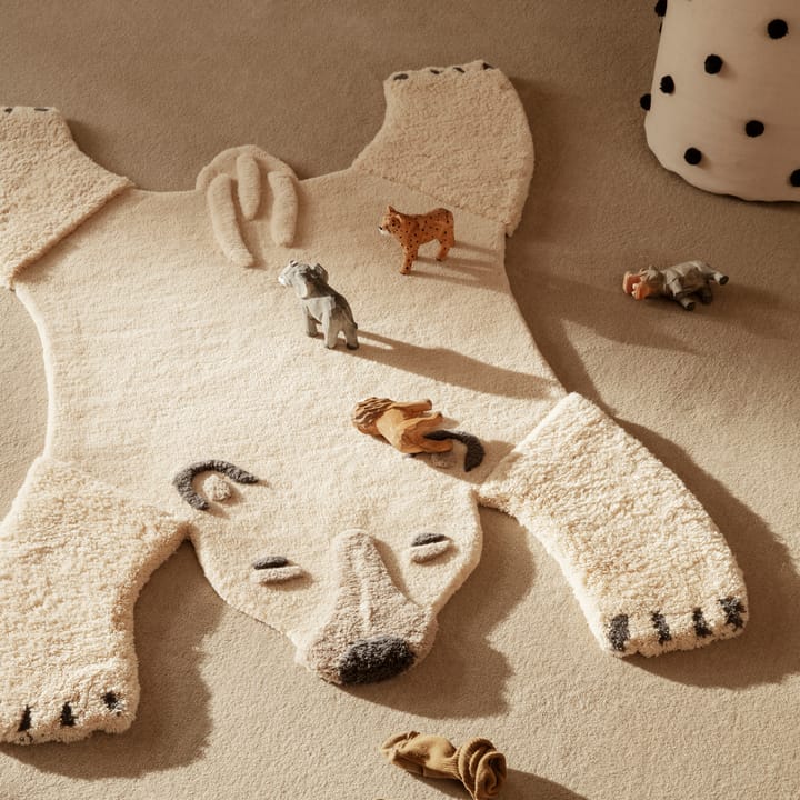 Animal wollen vloerkleed, Polar bear Ferm Living
