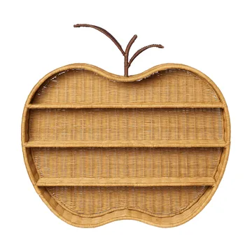Apple braided wandplank - Natural, 70x12,5x68 cm - Ferm Living