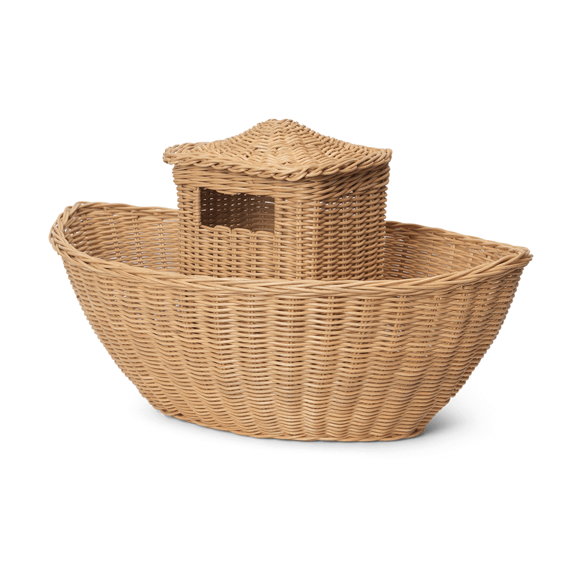 Ferm Living Ark gevlochten opbergmand Natuurlijk | Scandinavisch Interieur | Opbergmanden | Bruin