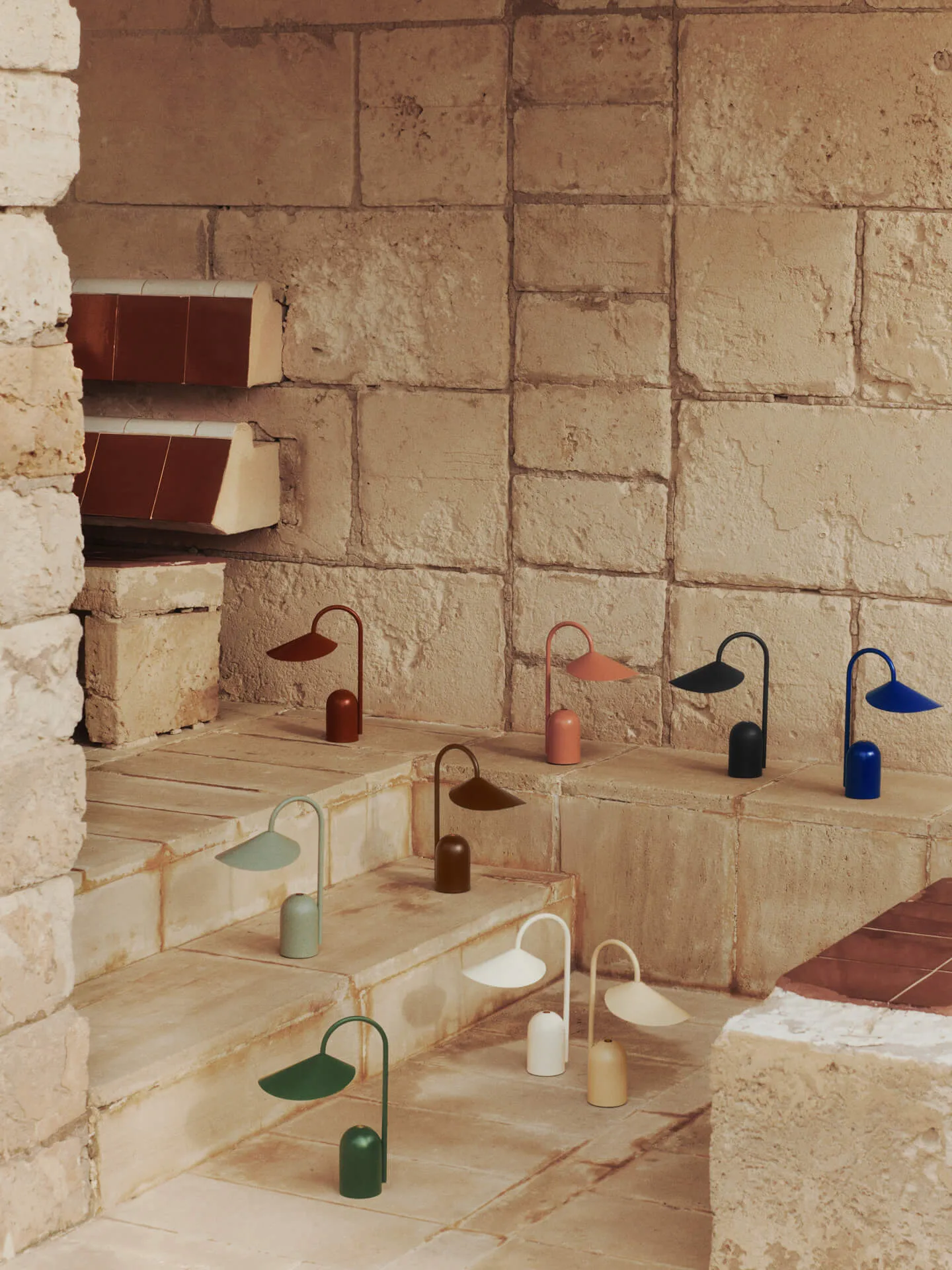 Arum draagbare lamp, Tea Green Ferm Living