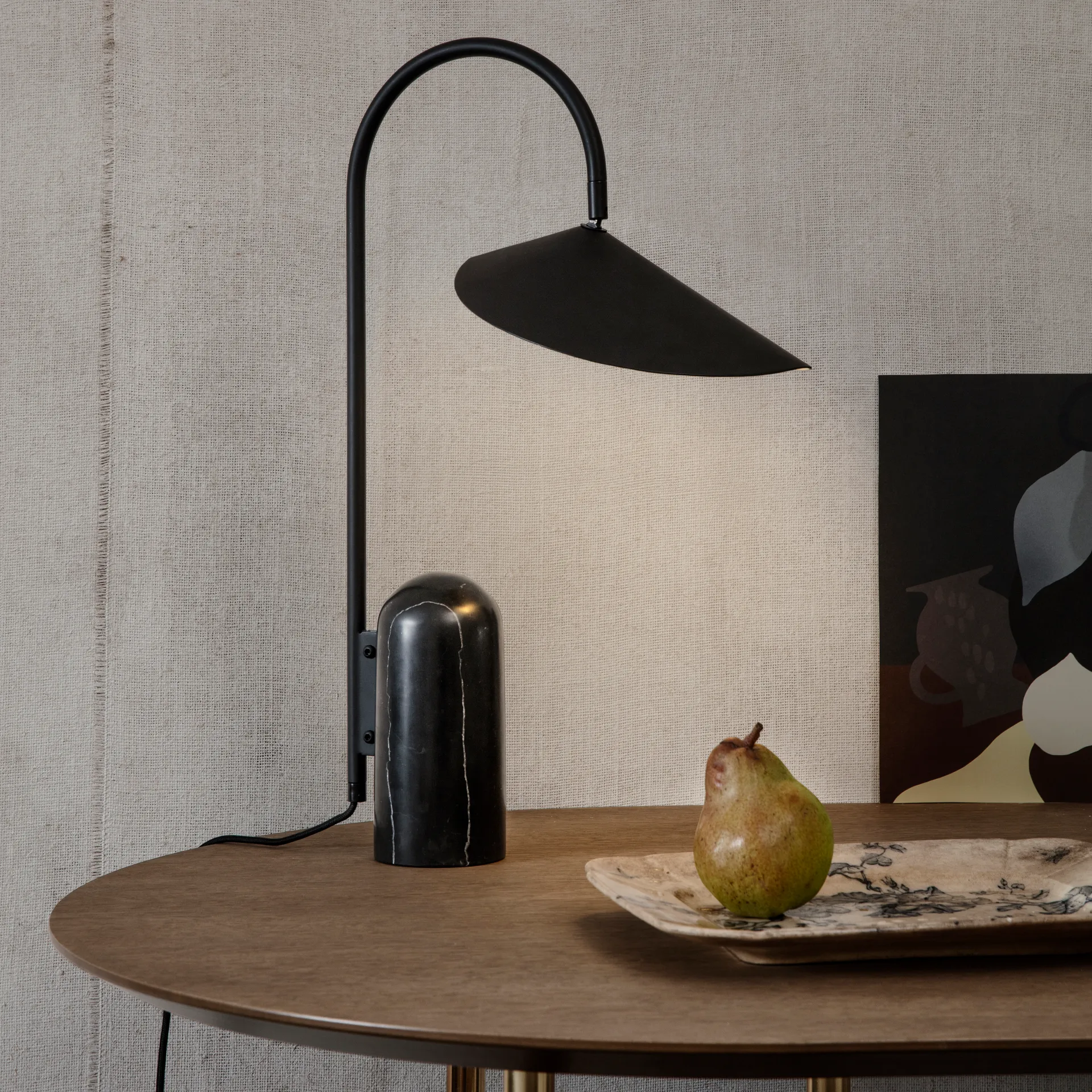 Arum tafellamp, Zwart Ferm Living