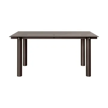 Atura eettafel - Dark chocolate-dark tinted glass, 90x160 cm - Ferm Living