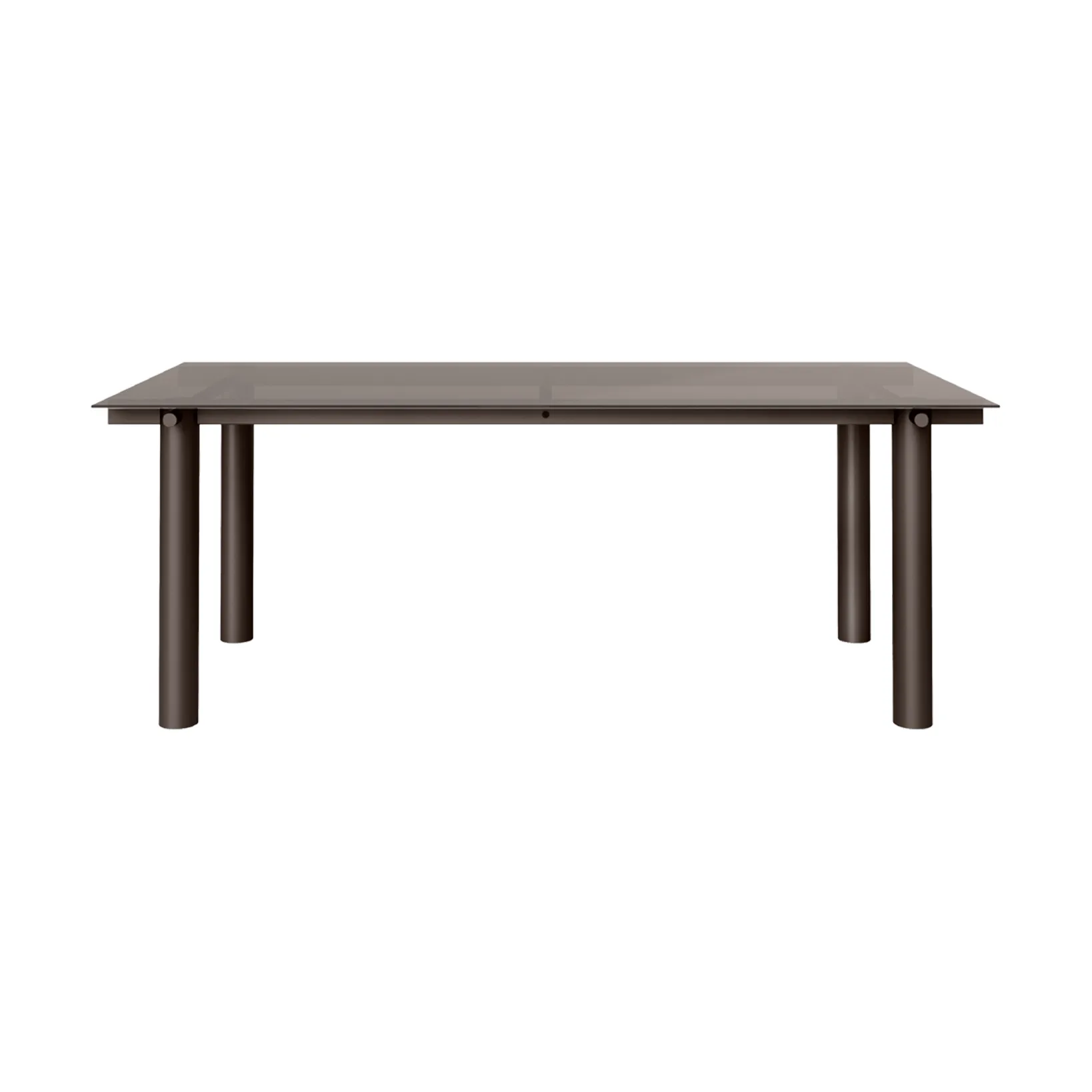 Atura eettafel, Dark chocolate-dark tinted glass, 90x200 cm Ferm Living