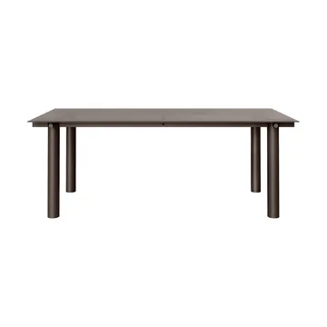 Atura eettafel - Dark chocolate-dark tinted glass, 90x200 cm - Ferm Living