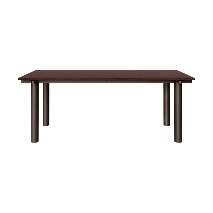 Atura eettafel - Donker chocolade-burgundy, 90x200 cm - Ferm Living