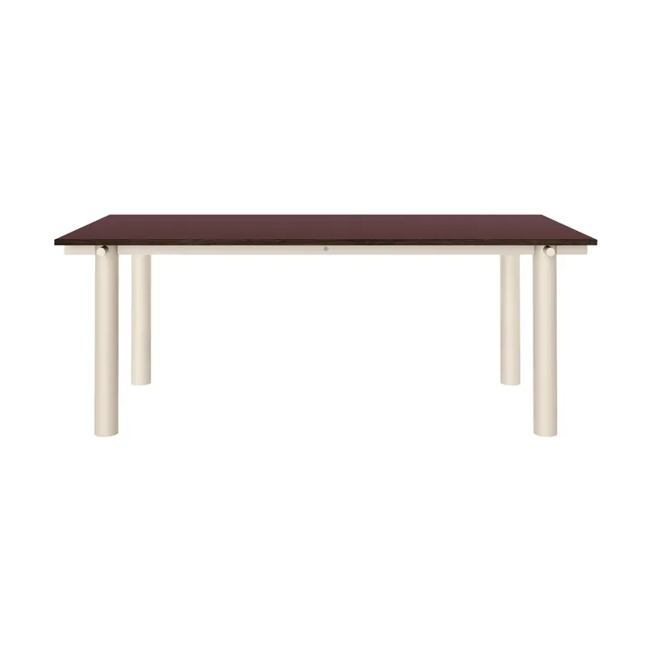 Atura eettafel - Light cashmere-burgundy, 90x200 cm - Ferm Living