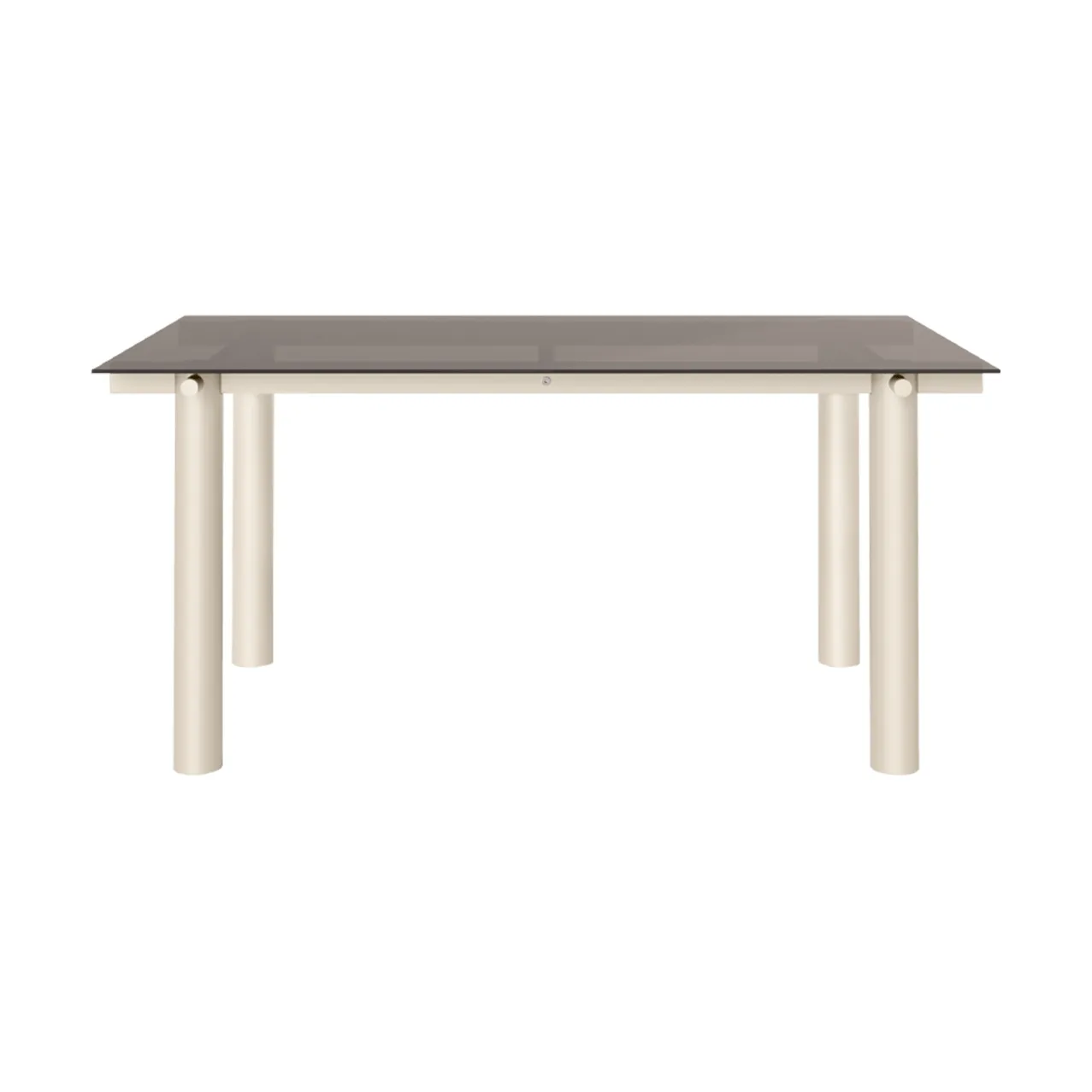 Atura eettafel, Light cashmere-dark tinted glass, 90x160 cm Ferm Living