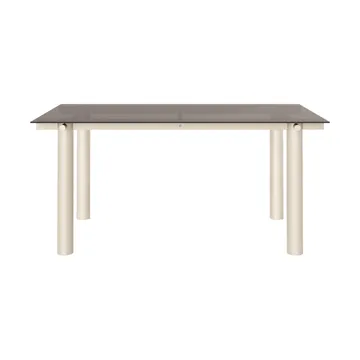 Atura eettafel - Light cashmere-dark tinted glass, 90x160 cm - Ferm Living
