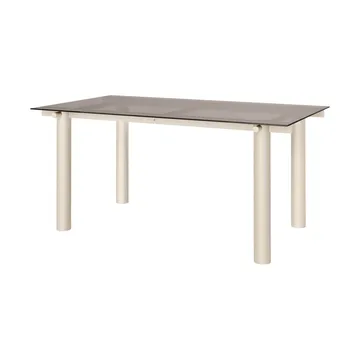 Atura eettafel - Light cashmere-dark tinted glass, 90x160 cm - Ferm Living