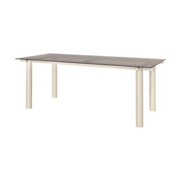 Atura eettafel - Light cashmere-dark tinted glass, 90x200 cm - Ferm Living