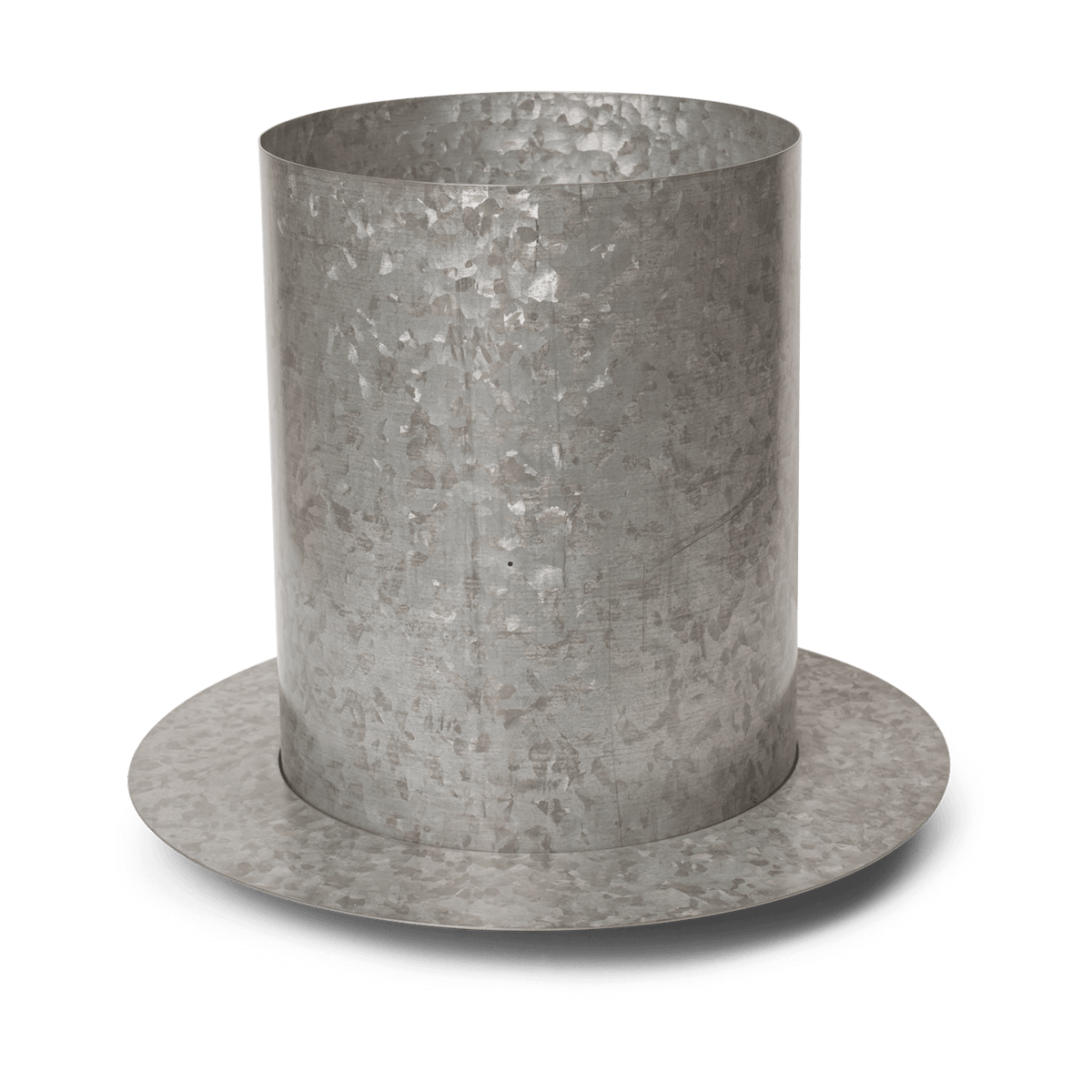 ferm LIVING Auran pot large 38,7 cm Galvanized iron