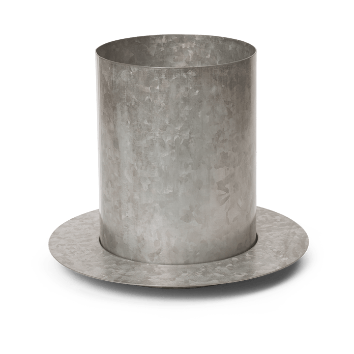 Auran pot small 21 cm - Galvanized iron - Ferm LIVING