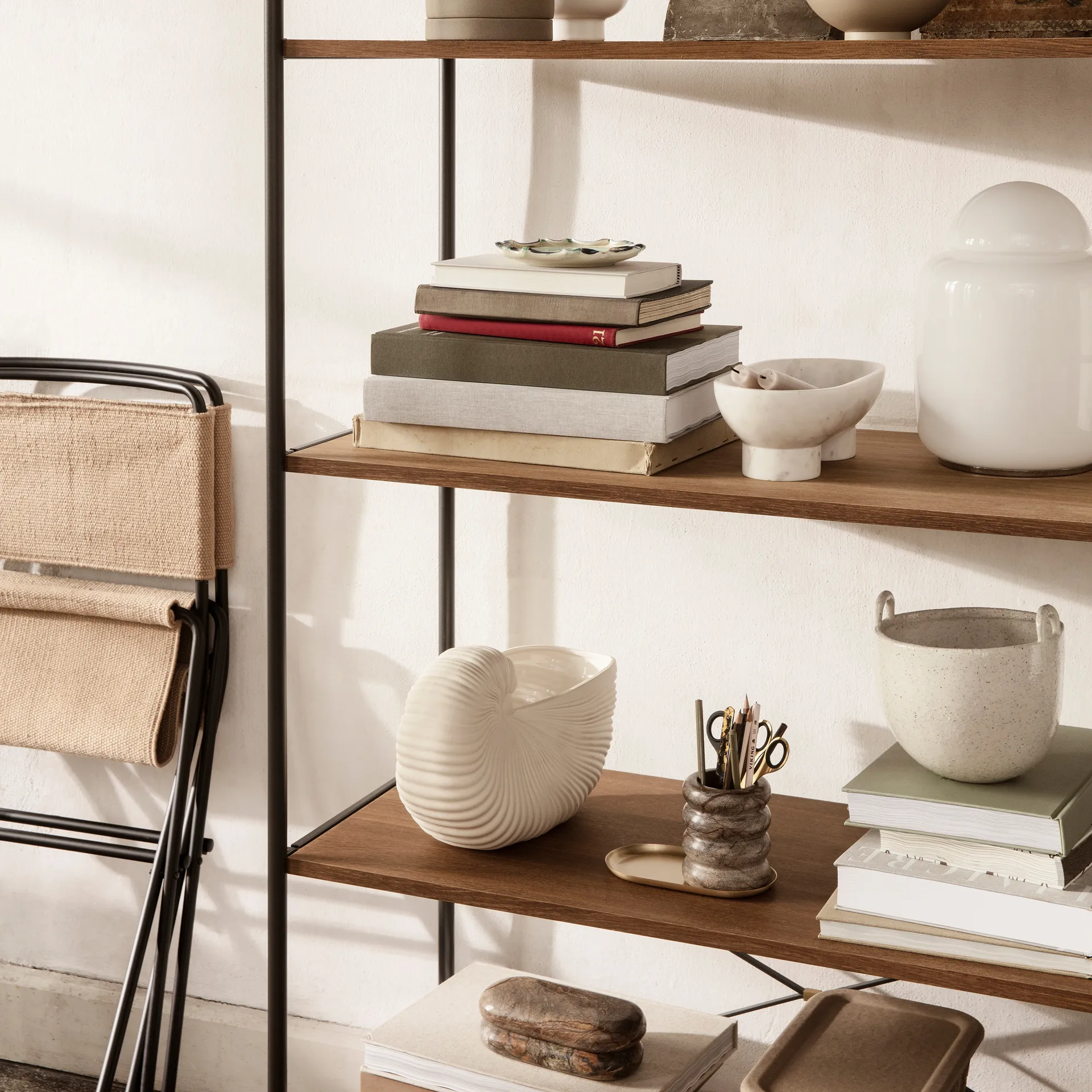 Basho dienblad 9x18 cm, Messing Ferm Living