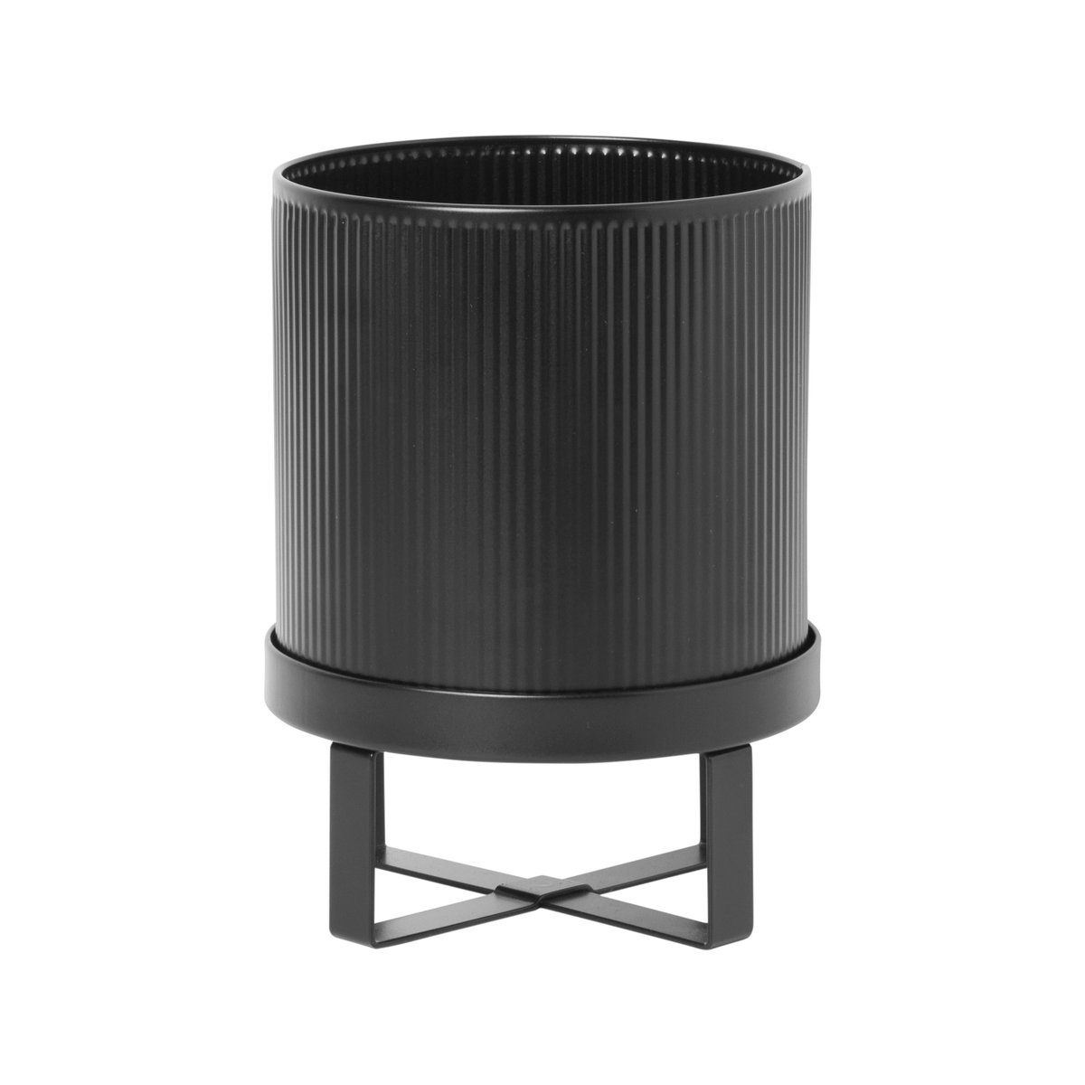 Ferm Living Bau bloempot klein o18 cm Zwart | Scandinavisch Interieur | Bloempotten | Zwart