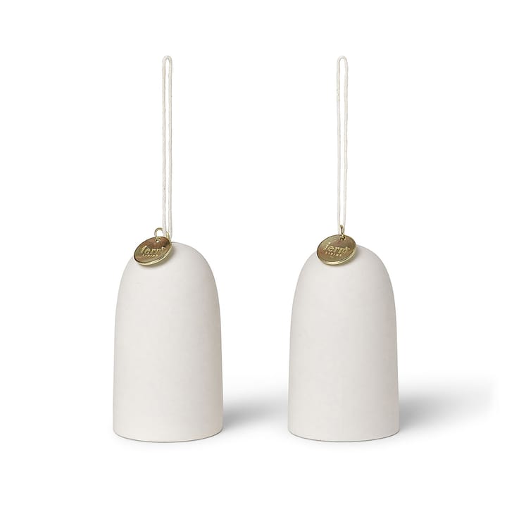 Bell kersthanger bel Ø4 cm 2-pack  - Off-white - ferm LIVING