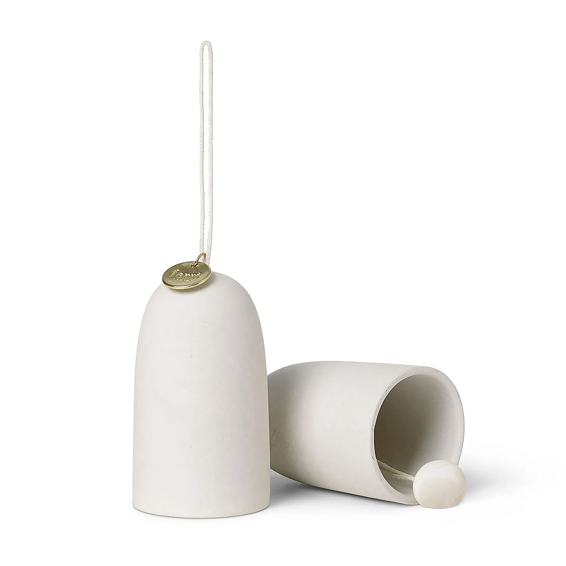 Bell kersthanger bel Ø4 cm 2-pack , Off-white Ferm Living