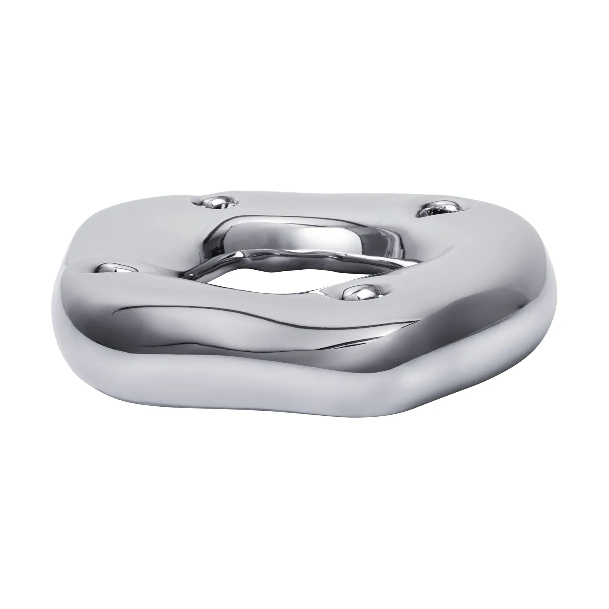 Bellure ring kandelaar, Zilverkleurig Ferm Living