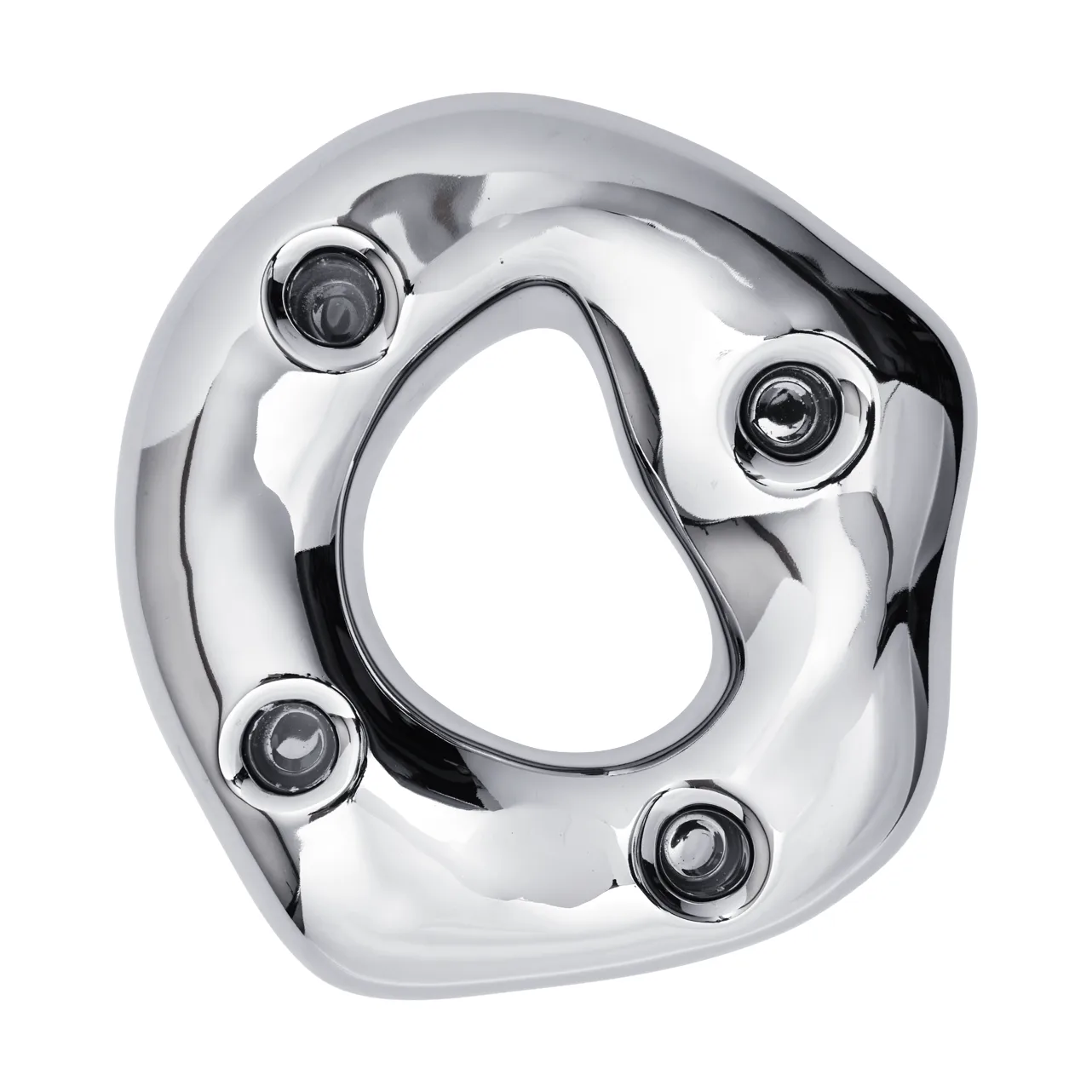 Bellure ring kandelaar, Zilverkleurig Ferm Living