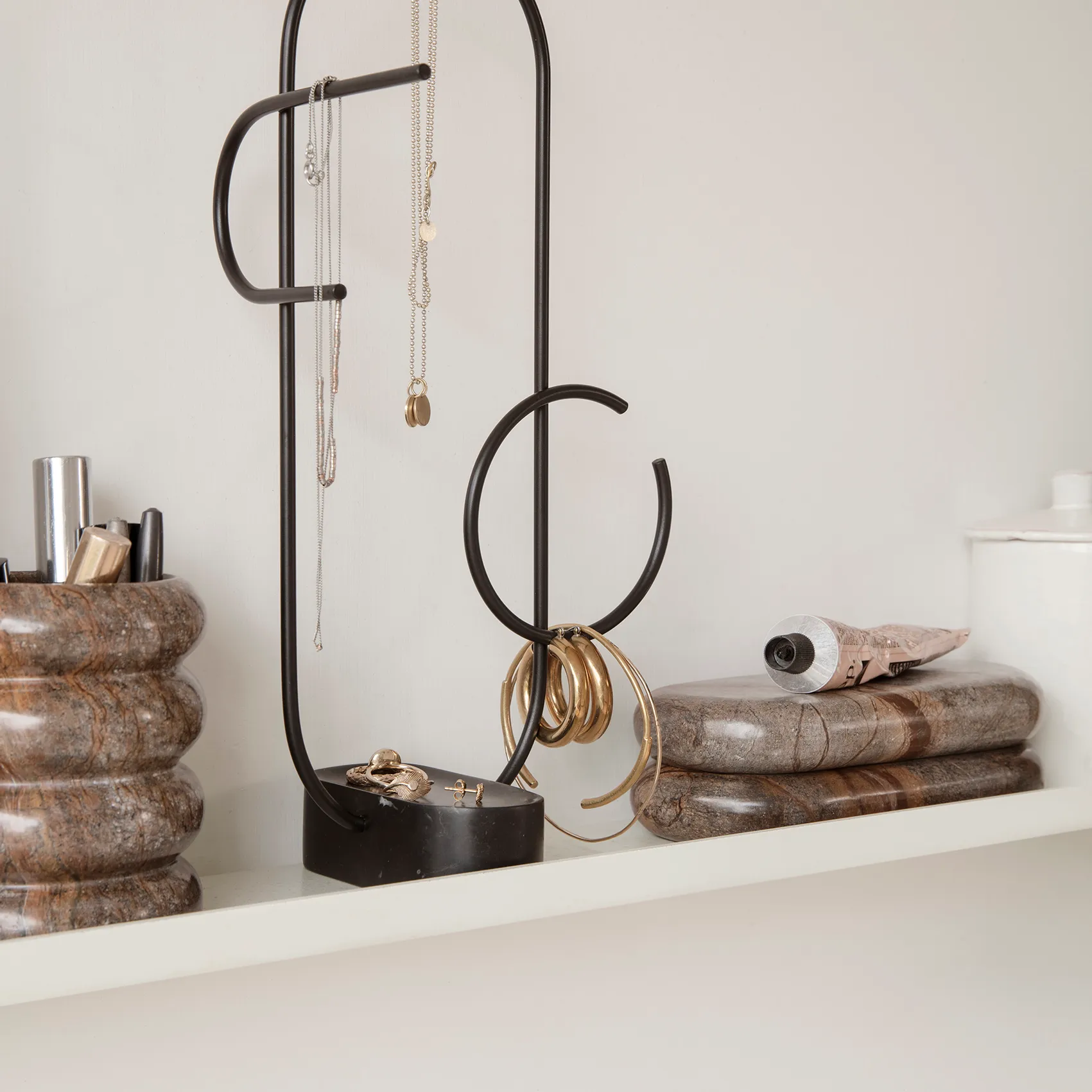 Bendum opbergdoos, Bruin marmer Ferm Living