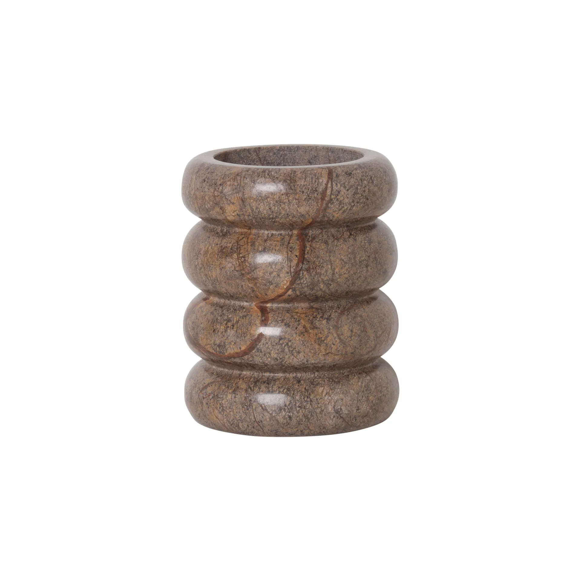 Bendum tandenborstelbeker, Bruin marmer Ferm Living