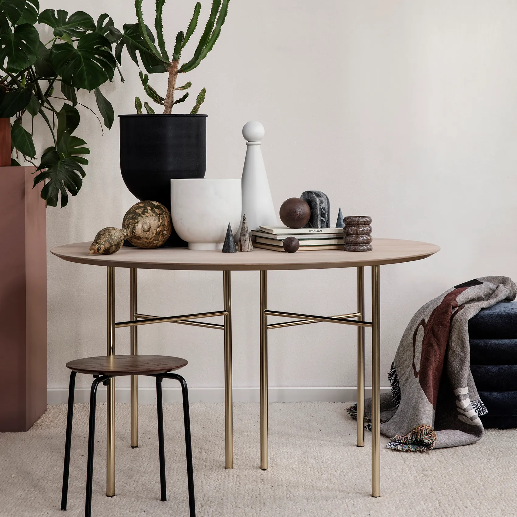 Bendum tandenborstelbeker, Bruin marmer Ferm Living