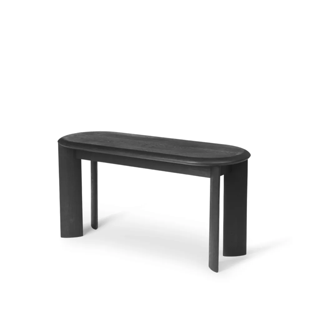 Bevel bankje 90 cm, Zwartgeoliede eik Ferm Living