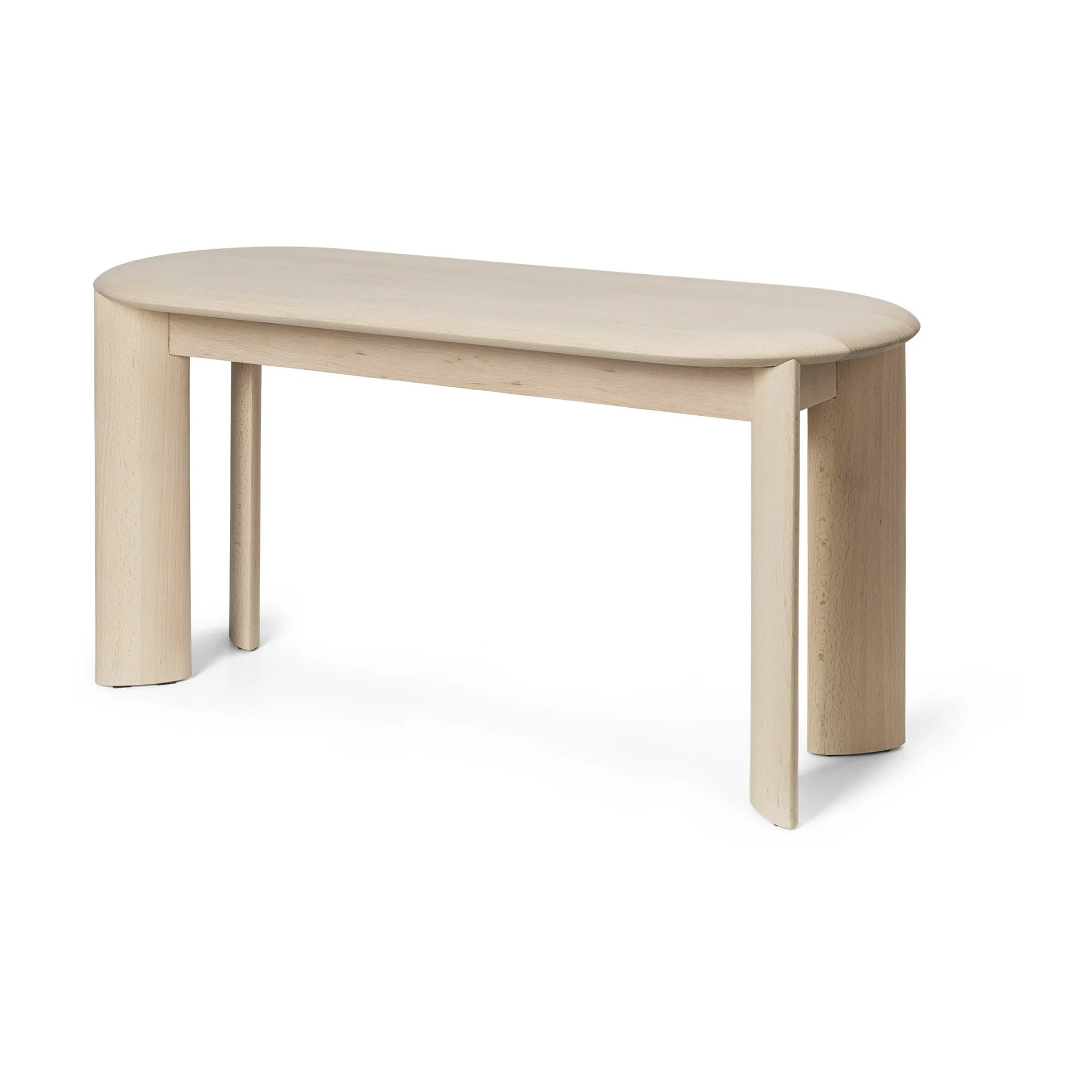 Bevel bankje, White Oiled Beech Ferm Living