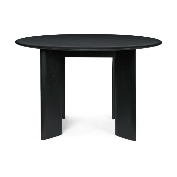 Bevel eettafel Ø117 cm - Black oiled beech - Ferm Living