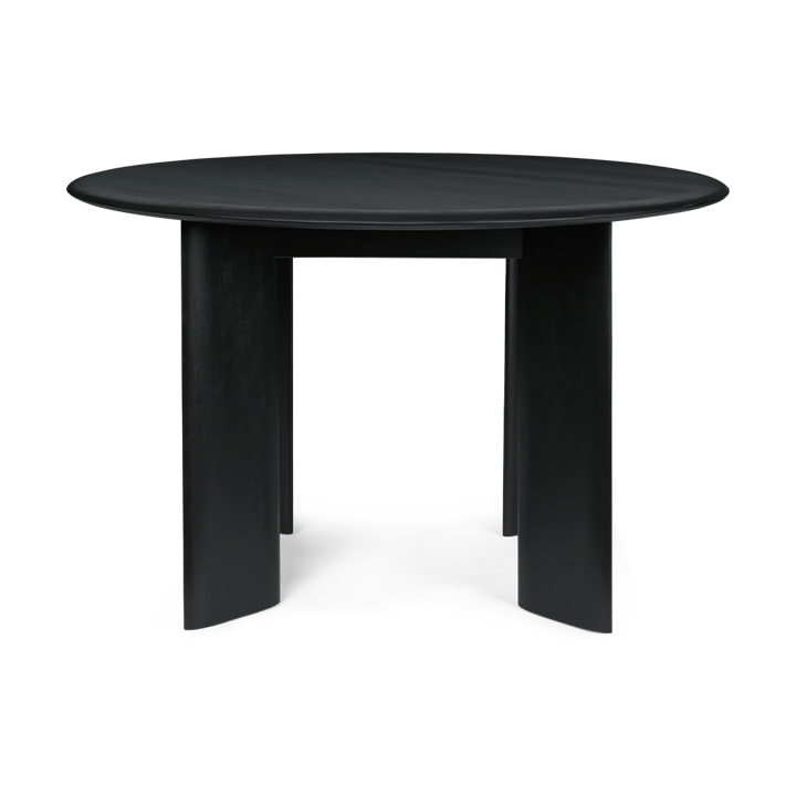 Bevel eettafel Ø117 cm - Black oiled beech - Ferm LIVING