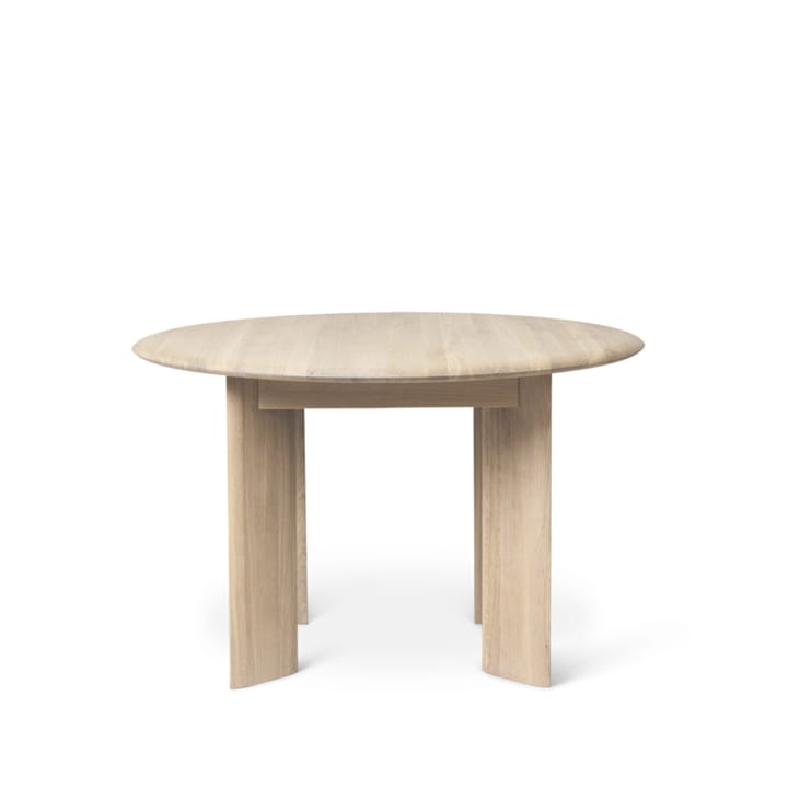 Bevel eettafel Ø117 cm - Oak white oiled - ferm LIVING