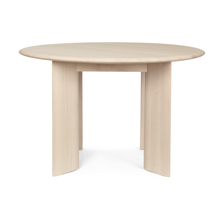 Bevel eettafel Ø117 cm - White oiled beech - Ferm Living