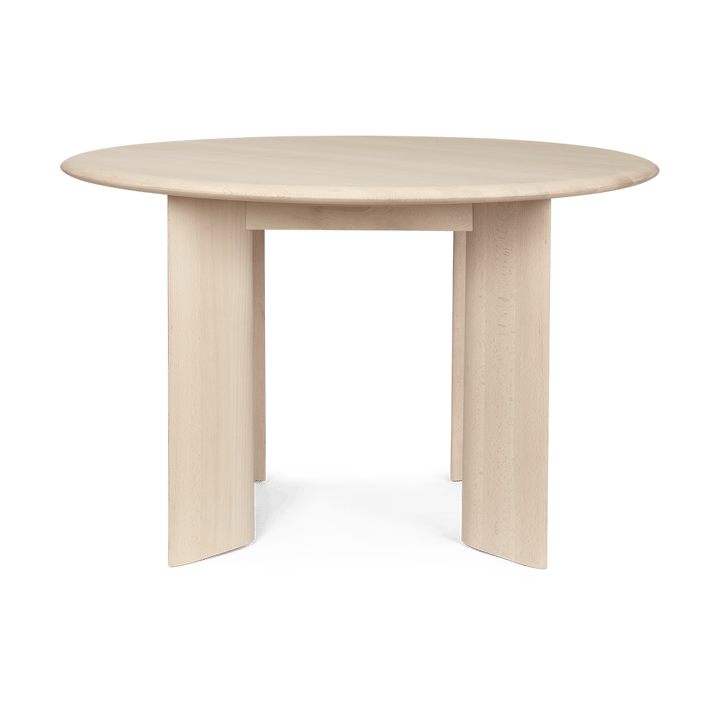 Bevel eettafel Ø117 cm - White oiled beech - Ferm LIVING