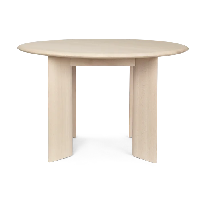 Bevel eettafel Ø117 cm - Witgeoliede beuk - Ferm Living