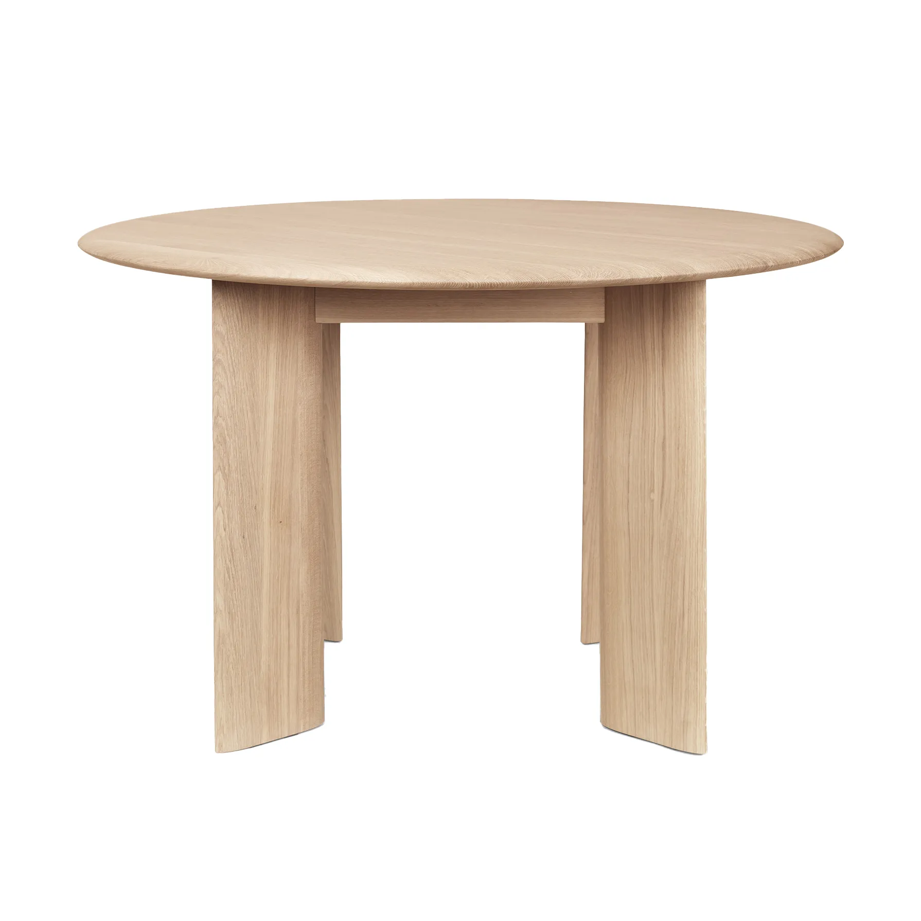 Bevel eettafel Ø117 cm, Witgeoliede eik Ferm Living