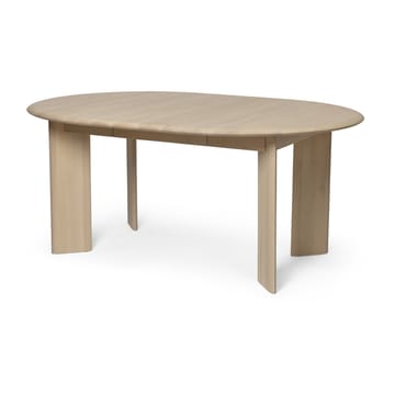 Bevel Extendable eettafel incl. 1 inlegblad - White Oiled Beech - ferm LIVING