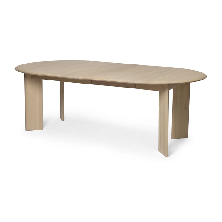 Bevel Extendable eettafel incl. 2 inlegbladen, White Oiled Beech Ferm Living
