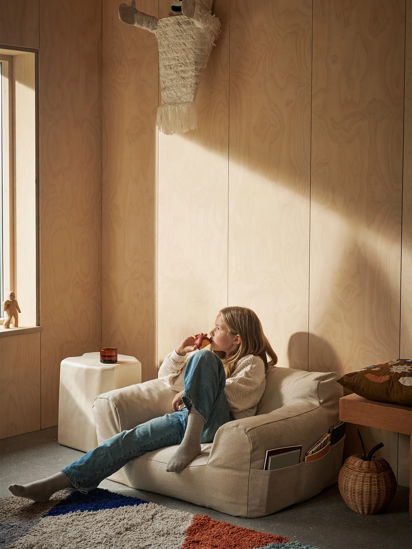 Billow bean bag fauteuil, Crèmekleurig Ferm Living