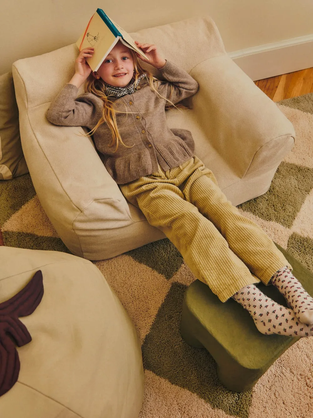 Billow zitzakfauteuil, Crèmekleurig Ferm Living