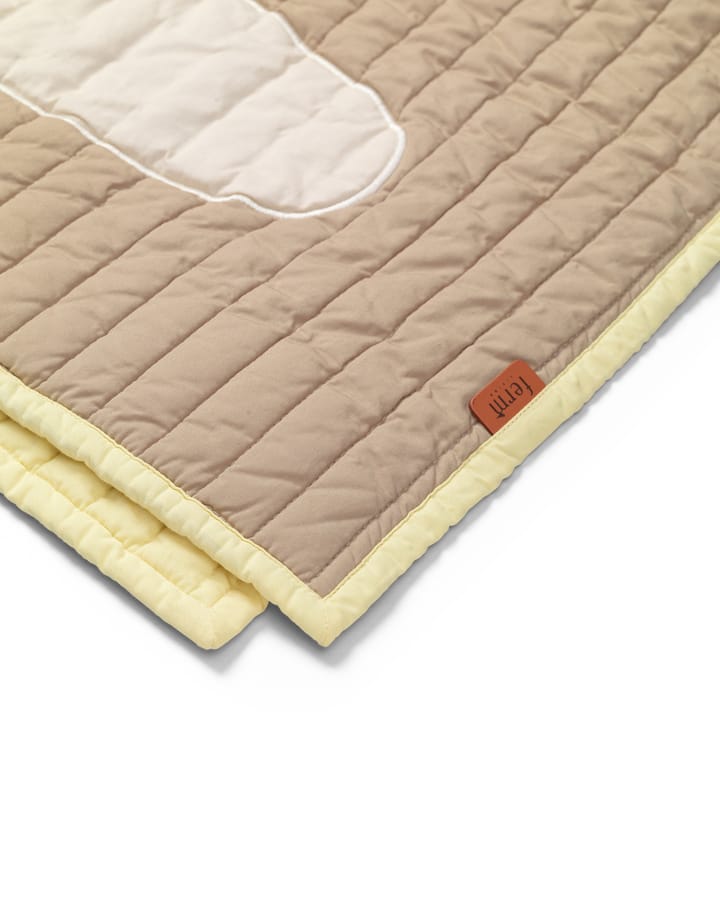 Bird doorgestikte deken, Beige Ferm Living