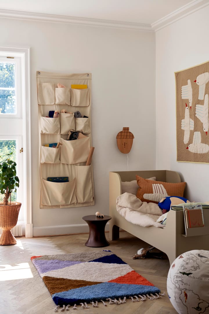 Bird doorgestikte deken, Beige Ferm Living