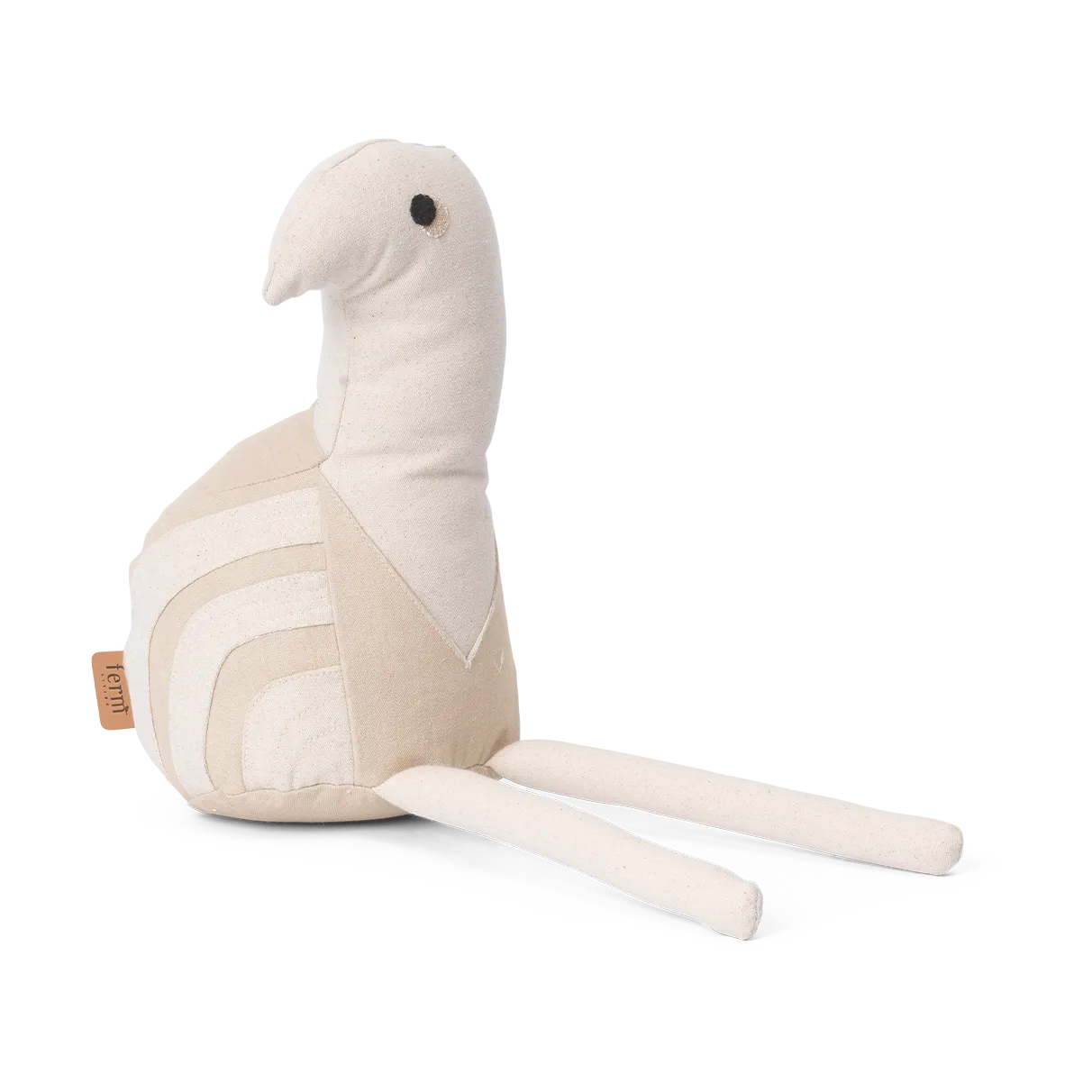 Birdy Teddy knuffeldier, Naturel-Off-white Ferm Living