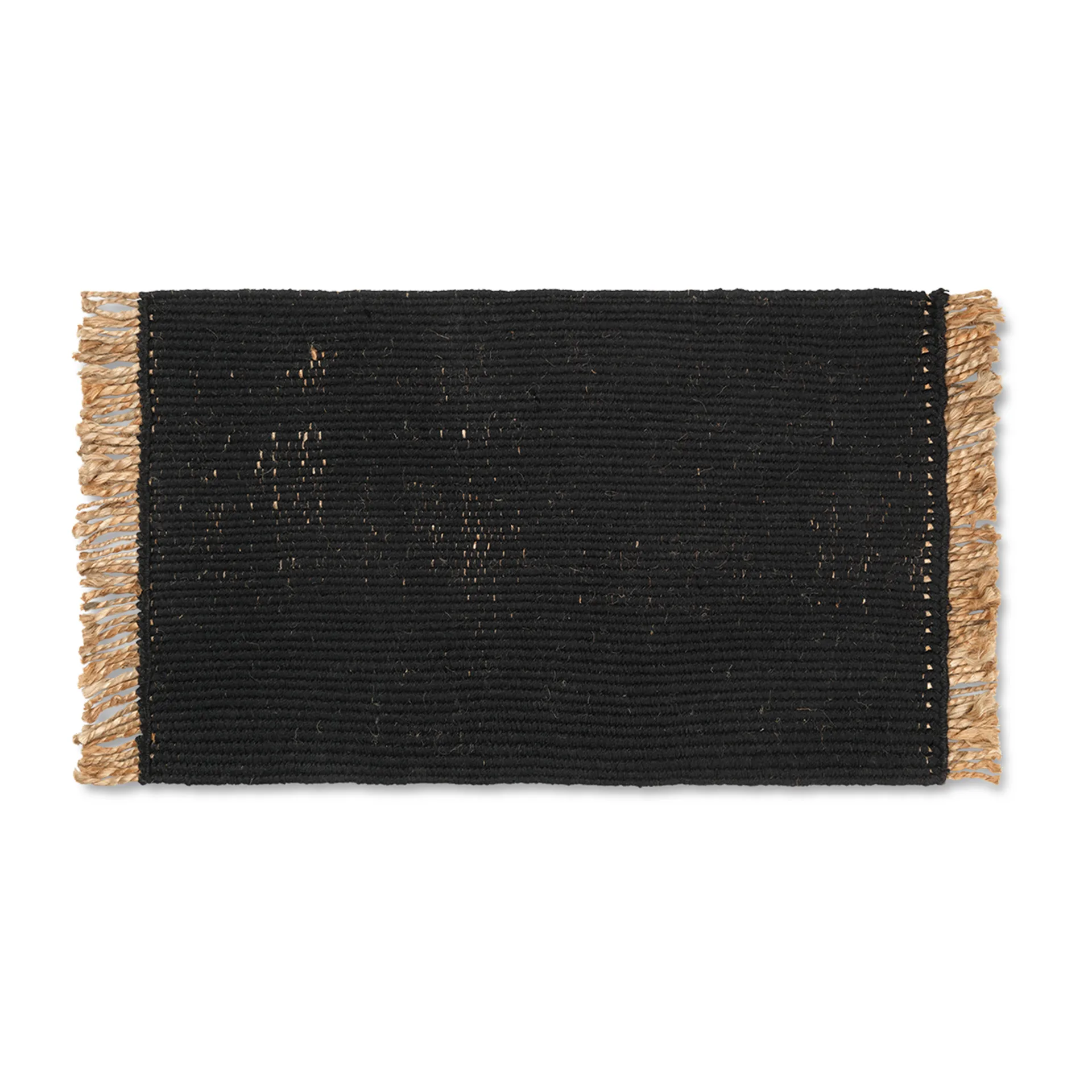 Block deurmat 50x80 cm, Black-natural Ferm Living